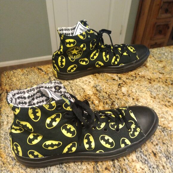 Rare Converse Chuck All Star Batman Gotham City Black Shoes Sz 11M/13W 140151F main image 7